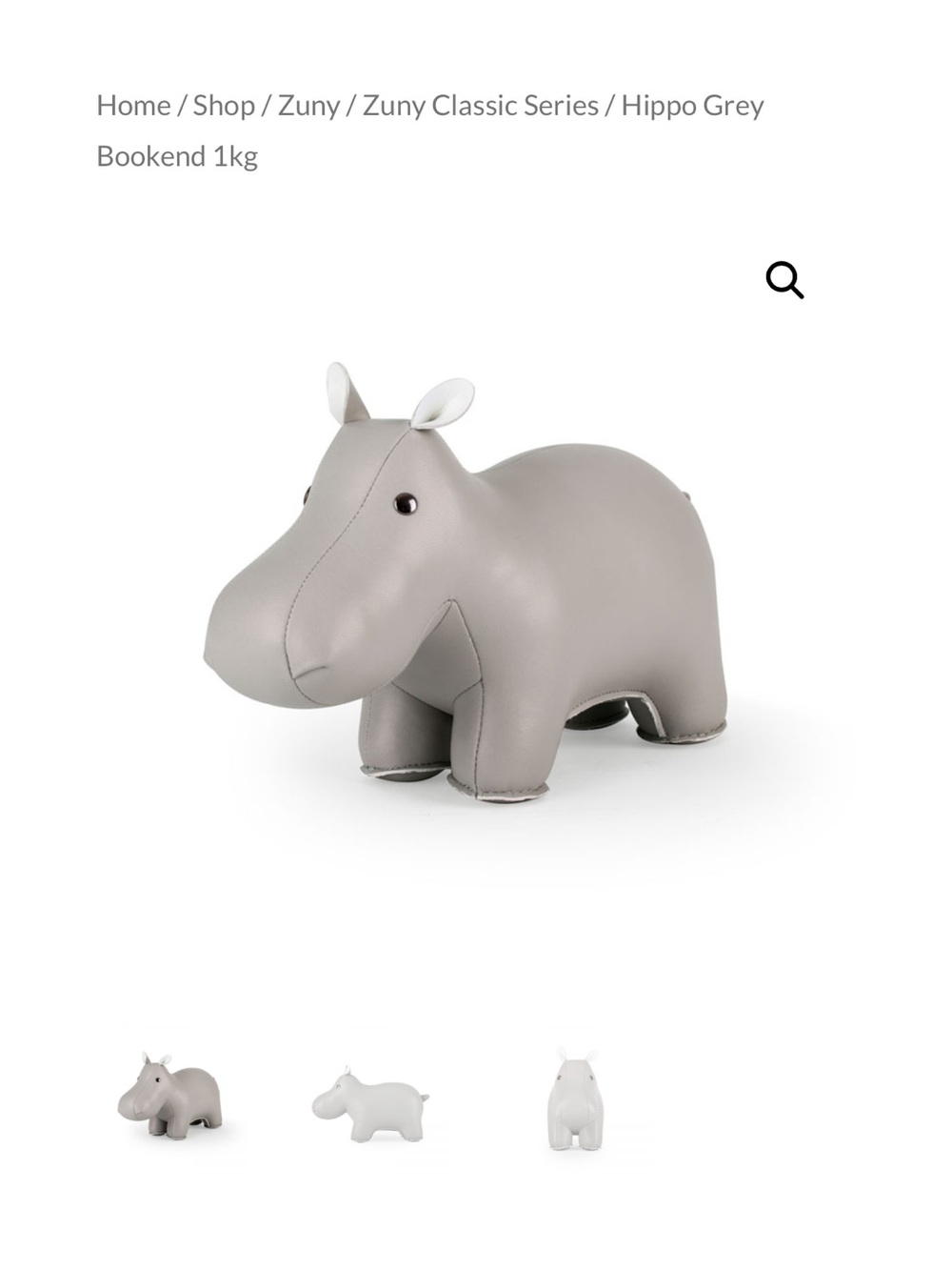 Zuny Hippo bookend